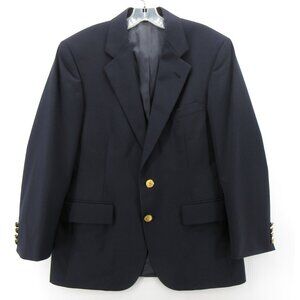 Polo by Ralph Lauren Navy Blue Men's Blazer with Gold Buttons